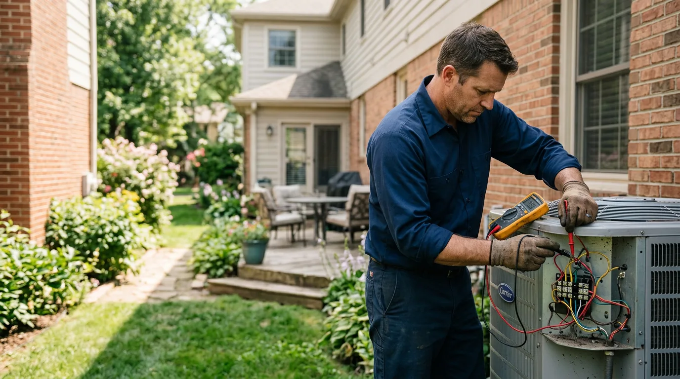 HVAC technician working near Hazelhurst, WI